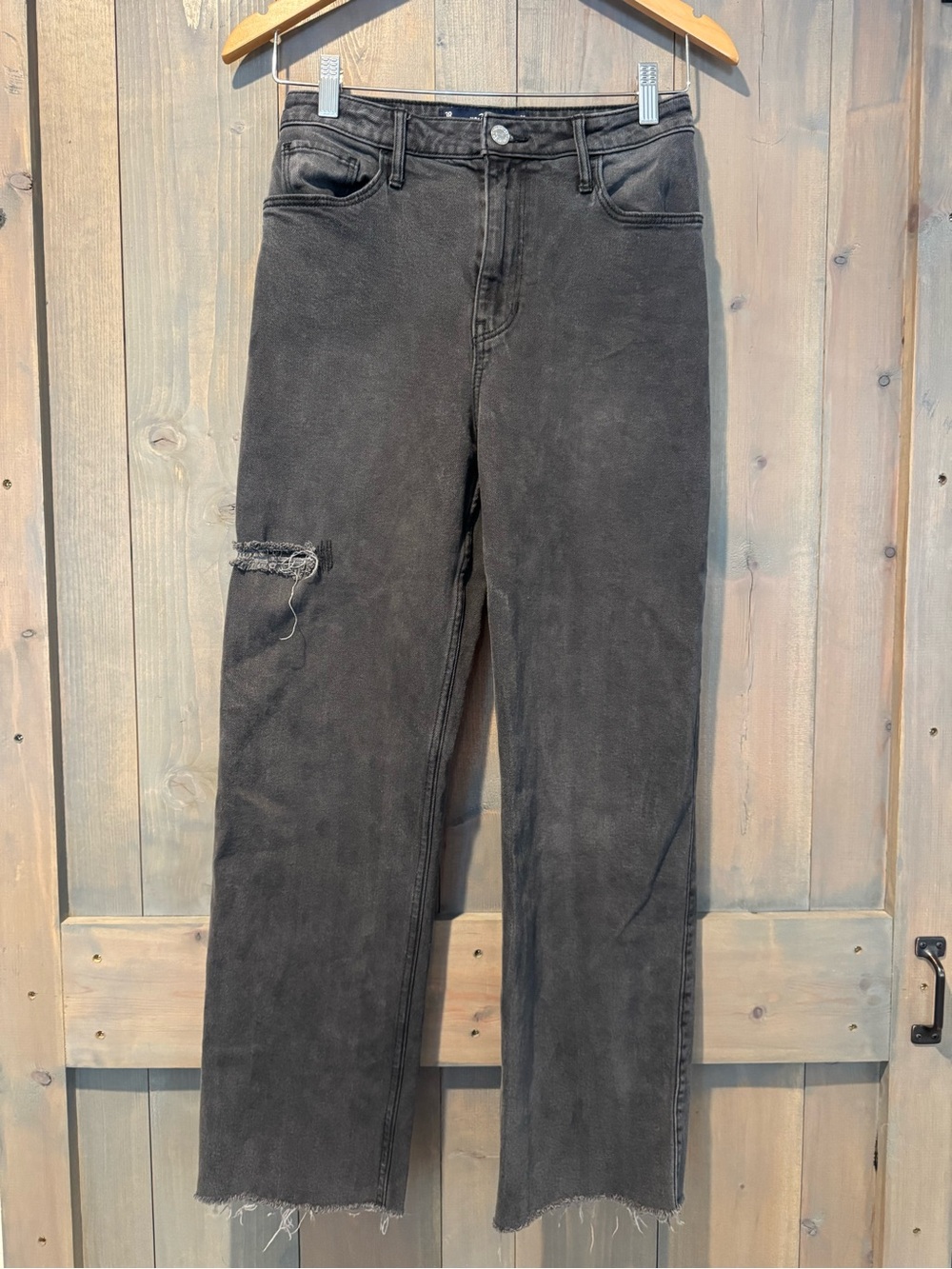Hollister Black Straight Leg High-Rise Jeans